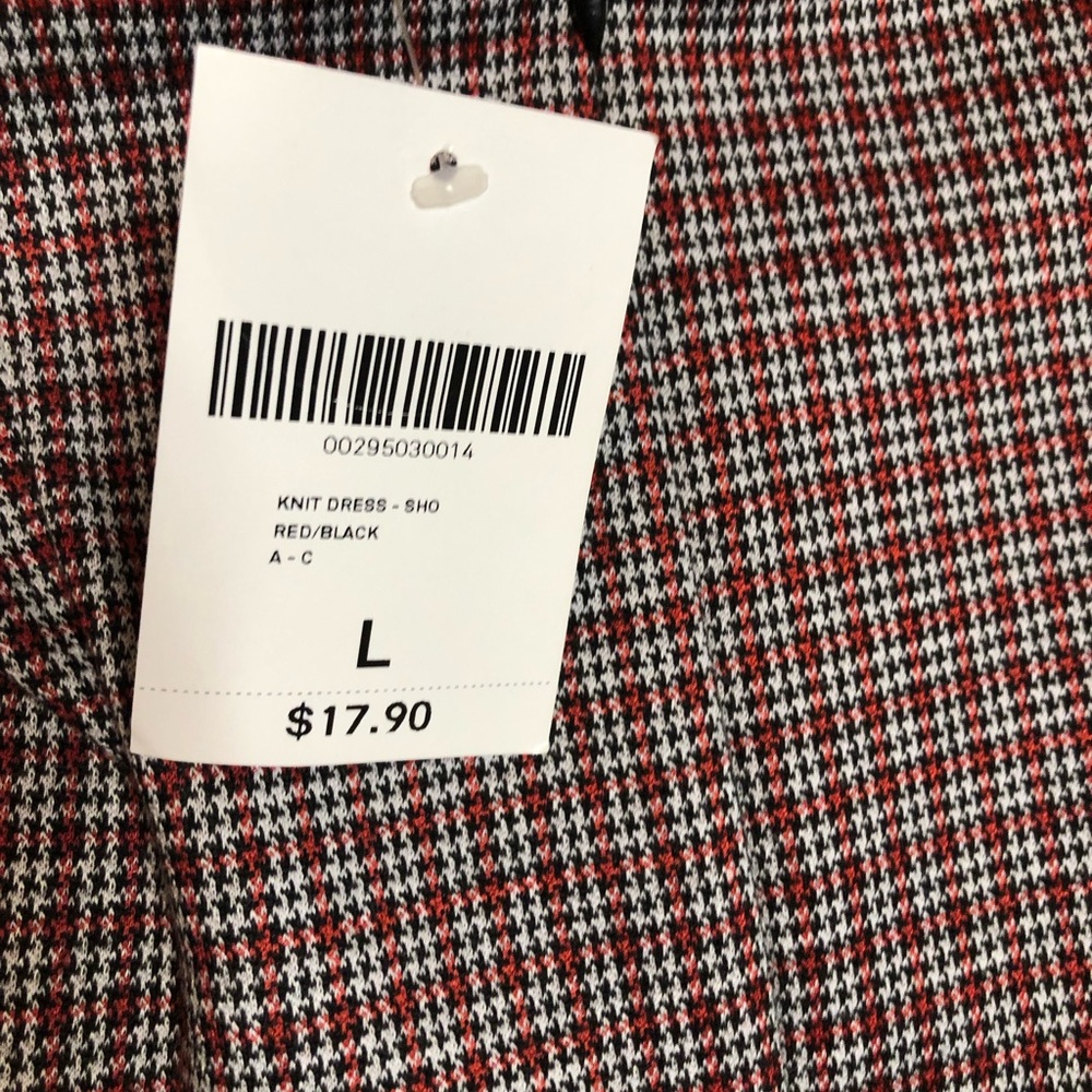 NWT plaid mini dress with straps